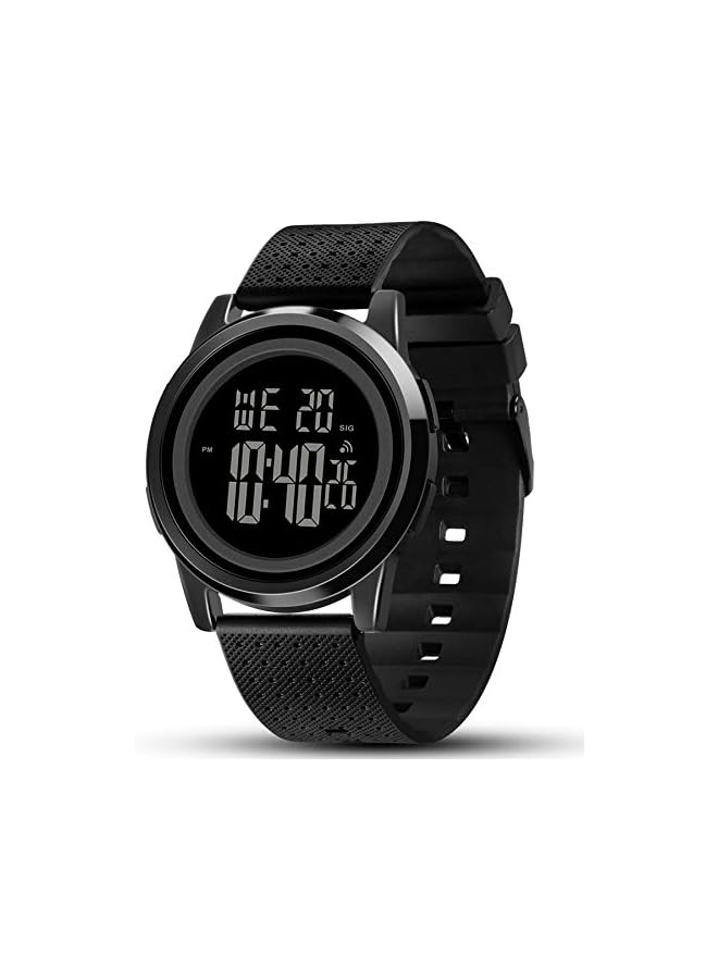 Mens Watch Ultra-Thin Digital Sports Watch Waterproof Stainless Steel Fashion Wrist Watch for Men Women - Image 1